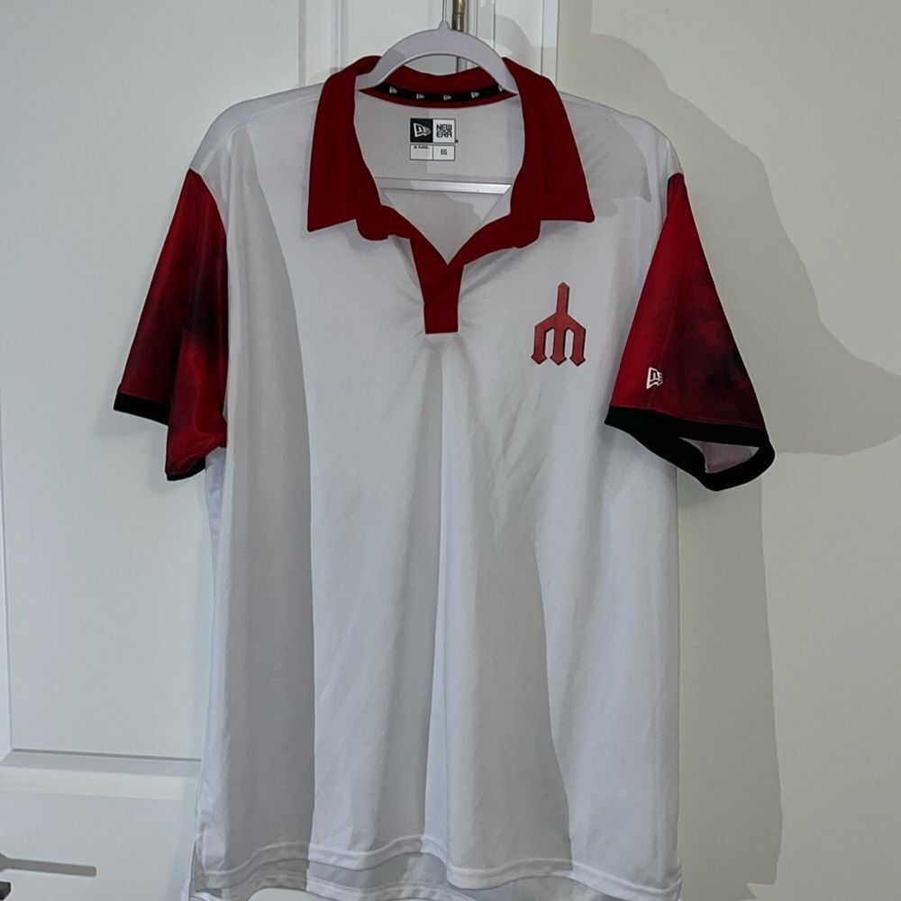 Mexico City Diablos Mexican League Baseball Jersey Shirt XL Polo New Era Mens